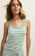 Load image into Gallery viewer, Kiera Striped Tank - Crystal Green
