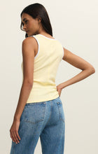 Load image into Gallery viewer, Sirena Colorblocked Rib Tank - Pineapple - Black
