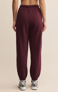 Stadium Cotton Jogger - Merlot 