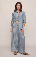 Load image into Gallery viewer, Perfect Stripe Pants _ Blue Indigo
