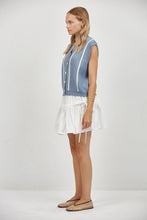 Load image into Gallery viewer, Paige Crew Sweater Vest - Dusty Blue (Style PS2083)
