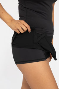Essential Active Tennis Skort - Black
