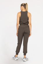 Load image into Gallery viewer, Active Zip Jumpsuit - Black (shown in Black Olive)
