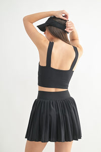 FlexFit Luxe Square Bralette - Black - Plum Style: (AT6395)