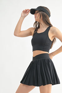 FlexFit Luxe Square Bralette - Black - Plum Style: (AT6395)