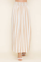 Load image into Gallery viewer, Coast Mode Striped Maxi Skirt - Khaki
