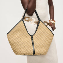 Load image into Gallery viewer, Cienna Tote - Natural/Blk
