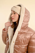 Load image into Gallery viewer, Reversible Hooded Jacket - Pink / Cream
