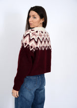 Load image into Gallery viewer, Cornella Cardigan - Cream/Burgundy (Style: #77S8296S)
