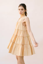 Load image into Gallery viewer, Monochromatic Mini Swing Dress - Camel
