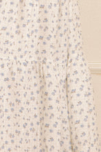 Load image into Gallery viewer, Ditsy Floral Maxi Dress - White Blue Floral
