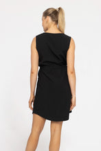 Load image into Gallery viewer, Stretch Woven Tank Dress - Black
