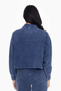 Boxy MIneral Wash Cropped Jacket