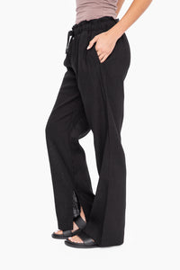 Wide Leg Resort Radiance Pant - Black