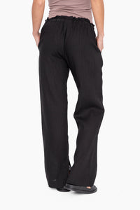 Wide Leg Resort Radiance Pant - Black