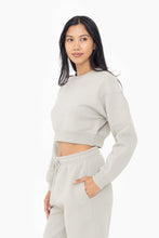 Load image into Gallery viewer, Cropped Fleece Sweatshirt - Light Sage
