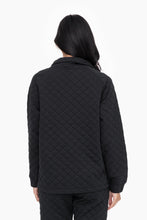 Load image into Gallery viewer, Quilted Jersey Sweatshirt - Black
