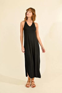 Knot Back Dress - Black