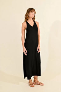 Knot Back Dress - Black