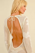 Load image into Gallery viewer, Macrame Scoop Back Dress - Off White
