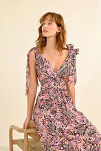 Load image into Gallery viewer, Palm Print Maxi Dress - Pink / Blk Multi
