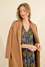 Load image into Gallery viewer, Long Suede Coat - Camel
