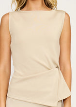 Load image into Gallery viewer, Jayleen Knot Top - Beige (T4896)
