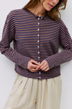 Load image into Gallery viewer, Elisa Cardigan - Brown/Navy 
