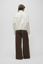 Load image into Gallery viewer, Sienna Jacket - Cream w/ Brown Polka Dots
