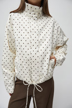 Load image into Gallery viewer, Sienna Jacket - Cream w/ Brown Polka Dots
