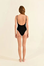 Load image into Gallery viewer, Textured Detail Swimsuit - Black
