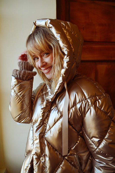 Pearly Down Jacket - Gold