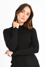 Load image into Gallery viewer, Ruffle Edge Pullover - Black

