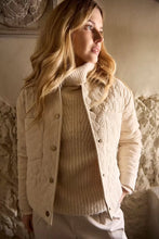 Load image into Gallery viewer, Quilted Tailored Jacket - Cream
