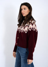 Load image into Gallery viewer, Cornella Cardigan - Cream/Burgundy (Style: #77S8296S)
