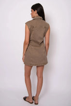 Load image into Gallery viewer, Jess Denim Mini Dress - Sand (Style: 57WD051SO)

