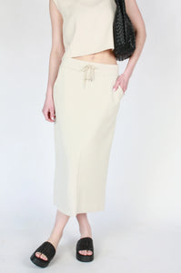 Savara Soft Scuba Skirt - Stone