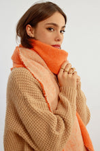 Load image into Gallery viewer, Reversible Scarf - Orange - Mint - Blk/White
