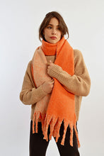 Load image into Gallery viewer, Reversible Scarf - Orange - Mint - Blk/White
