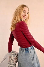 Load image into Gallery viewer, Ribbed Knit Turtleneck Sweater - Dark Red or Khaki

