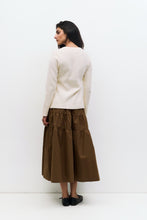 Load image into Gallery viewer, Esme Tiered Skirt - Black - Brown
