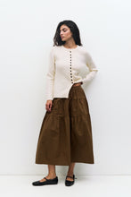 Load image into Gallery viewer, Esme Tiered Skirt - Black - Brown
