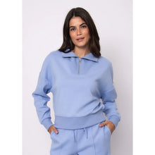 Load image into Gallery viewer, Seanni Soft Knit Half Zip Pullover

Perri Blue - Style 57T169SO

