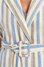 Load image into Gallery viewer, Striped Sleeveless Blazer - Blue/Natural (Style #LA1888EP)
