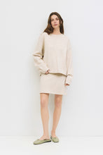 Load image into Gallery viewer, Amanda Mini Sweater Skirt - Oatmeal - Brown

