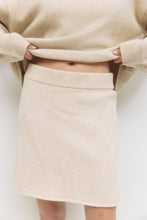Load image into Gallery viewer, Amanda Mini Sweater Skirt - Oatmeal - Brown
