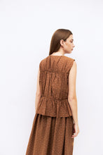 Load image into Gallery viewer, Melinda Top - Brown - Cream
