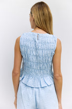 Load image into Gallery viewer, Allyson Top - Light Blue - Yellow
