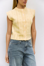 Load image into Gallery viewer, Linda Vest - Ivory - Yellow
