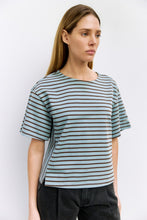 Load image into Gallery viewer, Cassandra Top - Blue/Brown
